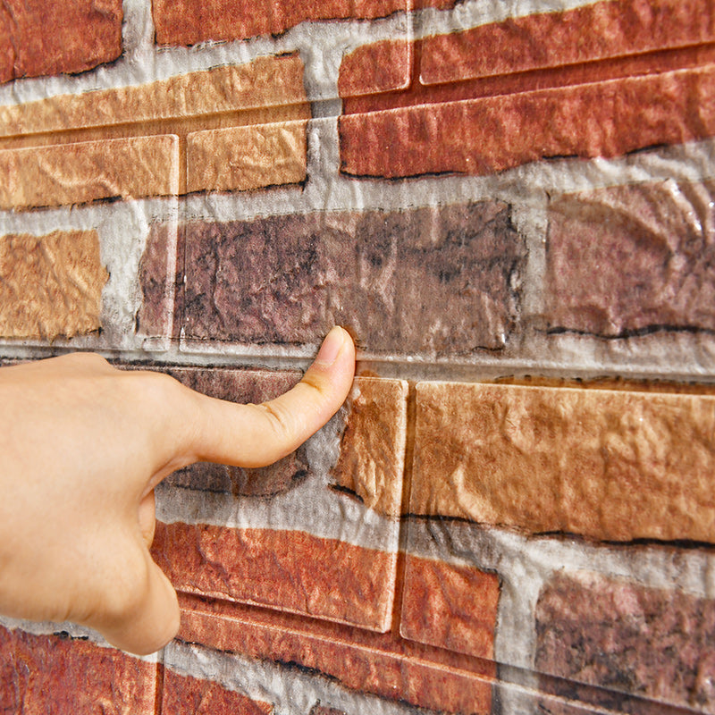 Lisslune | 3D Artificial Brick Wall Panel Industrial Style Living Space Wall Plate (Pack of 10)