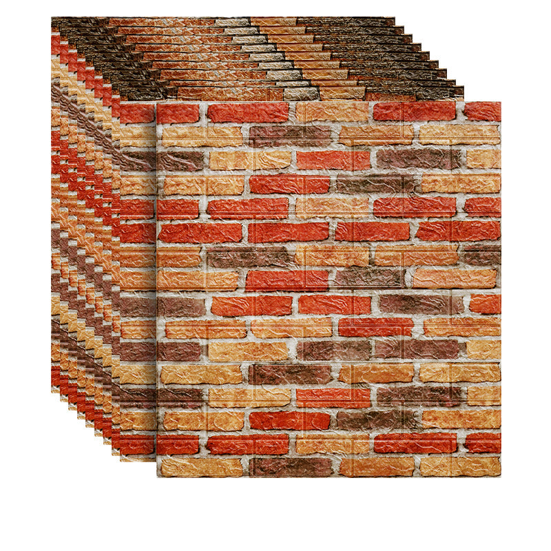 Lisslune | 3D Artificial Brick Wall Panel Industrial Style Living Space Wall Plate (Pack of 10)
