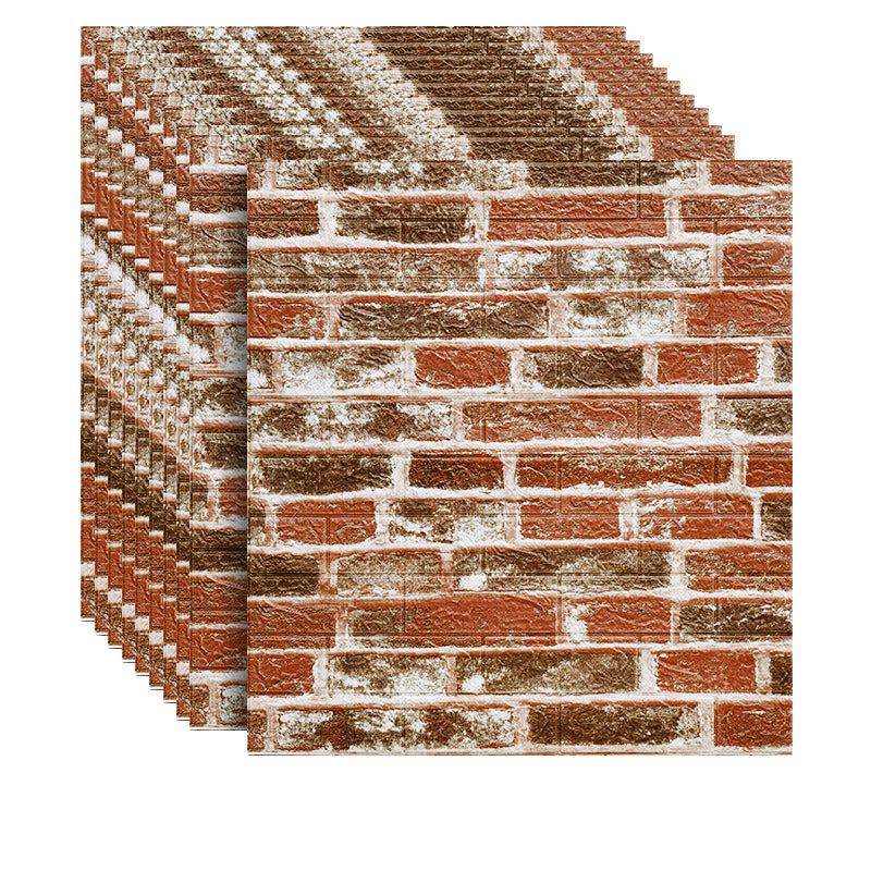 Lisslune | 3D Artificial Brick Wall Panel Industrial Style Living Space Wall Plate (Pack of 10)