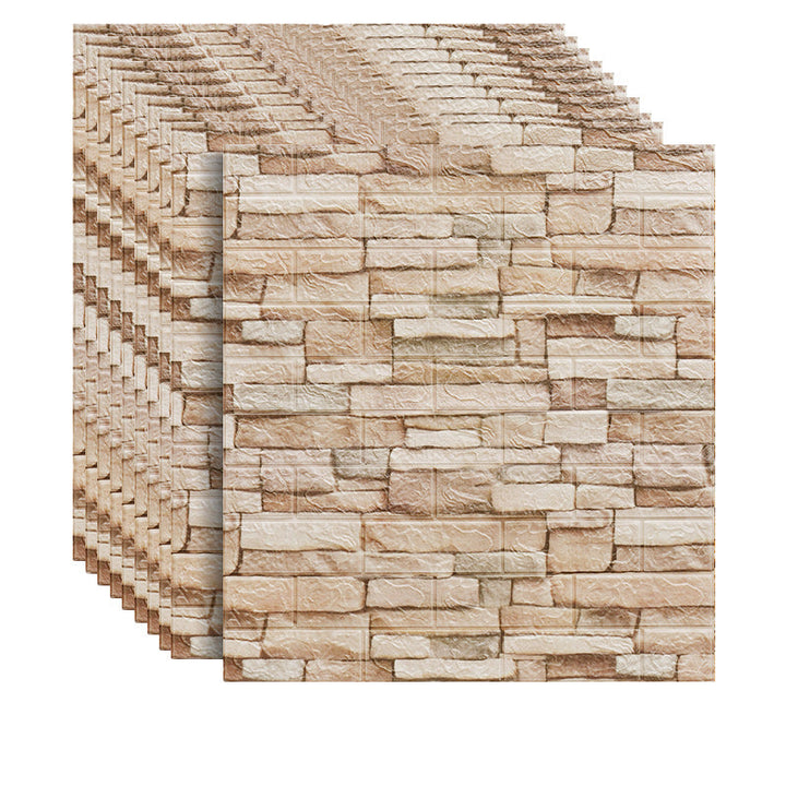 Lisslune | 3D Artificial Brick Wall Panel Industrial Style Living Space Wall Plate (Pack of 10)