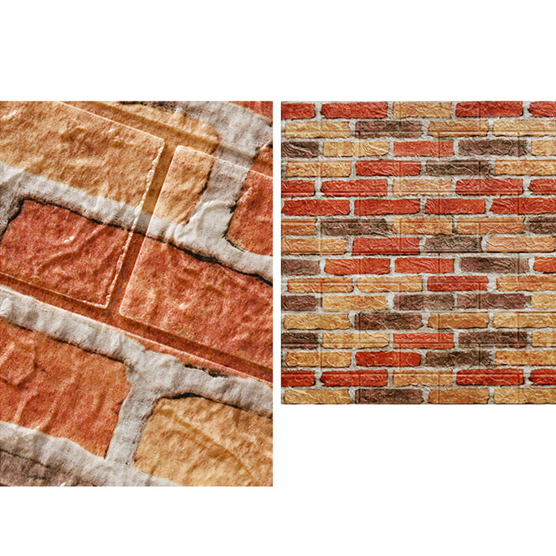 Lisslune | 3D Artificial Brick Wall Panel Industrial Style Living Space Wall Plate (Pack of 10)