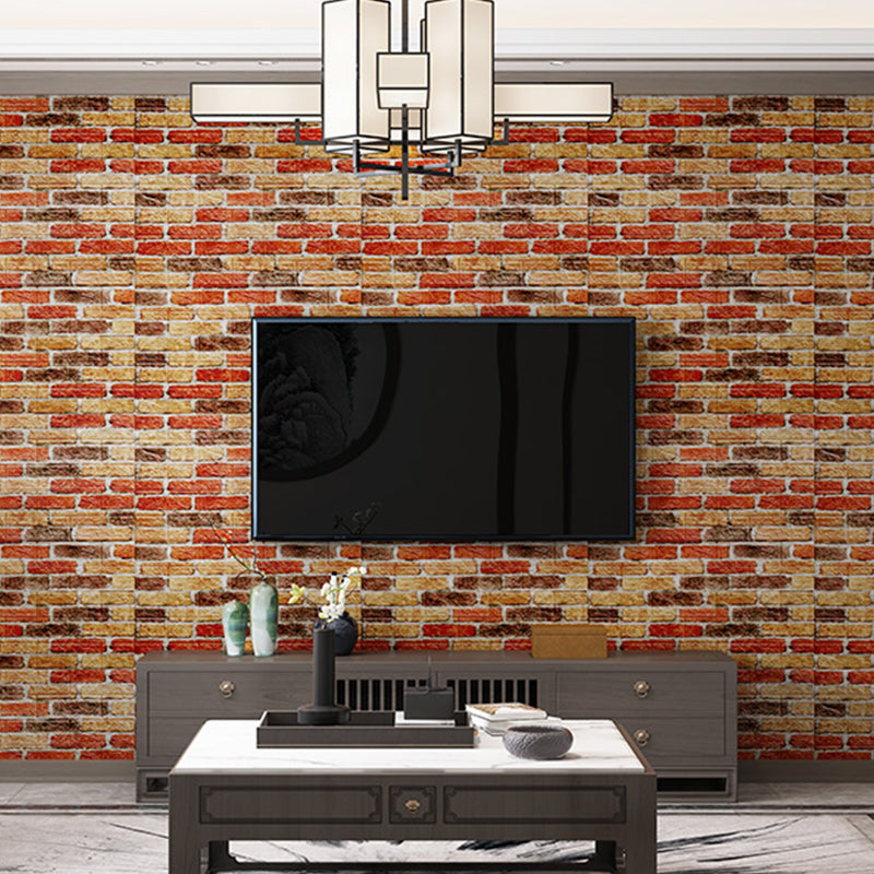 Lisslune | 3D Artificial Brick Wall Panel Industrial Style Living Space Wall Plate (Pack of 10)