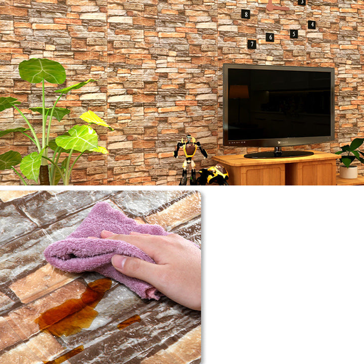 Lisslune | Artificial Stone Wall Panel Industrial Style Simple Living Living Room Wall Panel (10 Pieces)