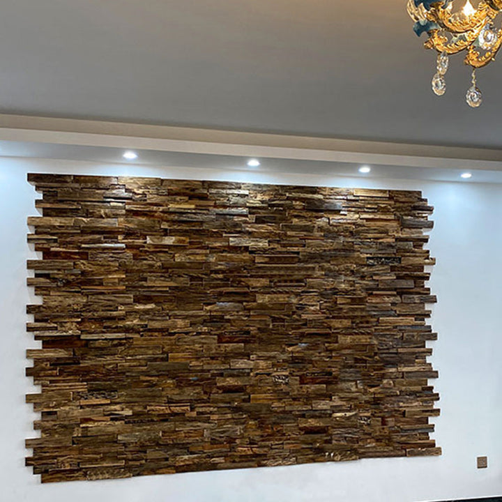 Lisslune | Solid Wood Wall Panel Modern Minimalist Living Space Commercial Wall Panel (1-Pack)