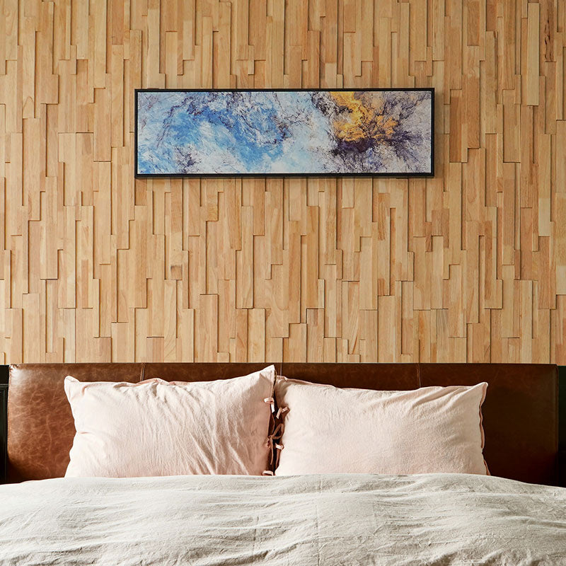 Lisslune | Solid wood wall panel Modern Minimalist living space wall panel (1-Pack)