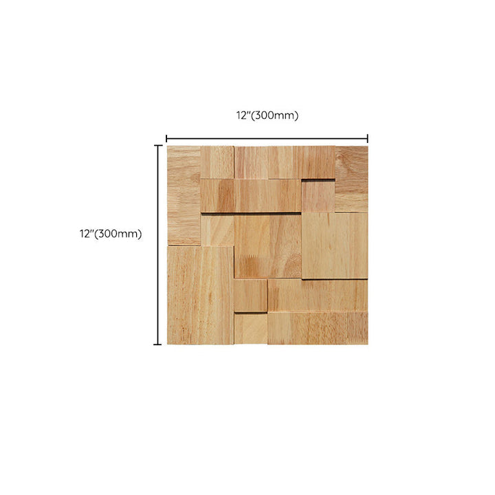 Lisslune | Solid wood wall panel Modern Minimalist living space wall panel (1-Pack)