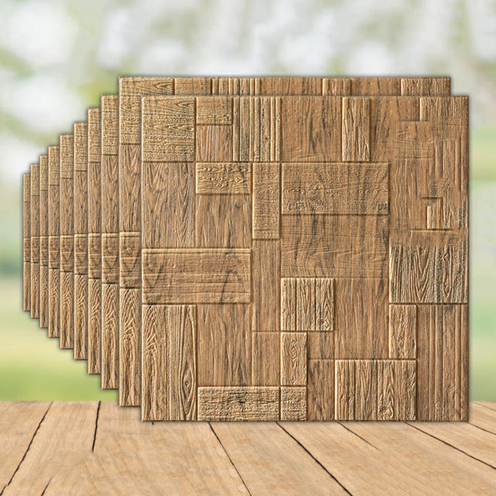 Lisslune | 3D Wall Panel Country House Style Simple Home Living Room Panel Wall (10-Pack)