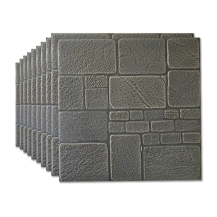 Lisslune | 3D artificial stone wall panel industrial style living room wall panel (pack of 10)