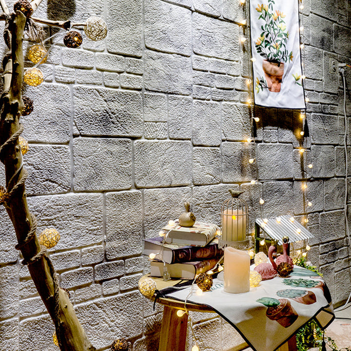 Lisslune | 3D artificial stone wall panel industrial style living room wall panel (pack of 10)