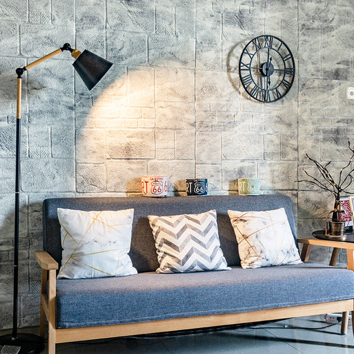 Lisslune | 3D artificial stone wall panel industrial style living room wall panel (pack of 10)