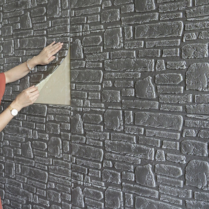 Lisslune | 3D artificial stone wall panel industrial style living room wall panel (pack of 10)