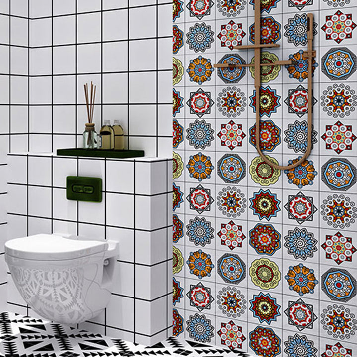 Lisslune | Square Mosaic Tile Peel and Stick Tile for Kitchen and Bathroom