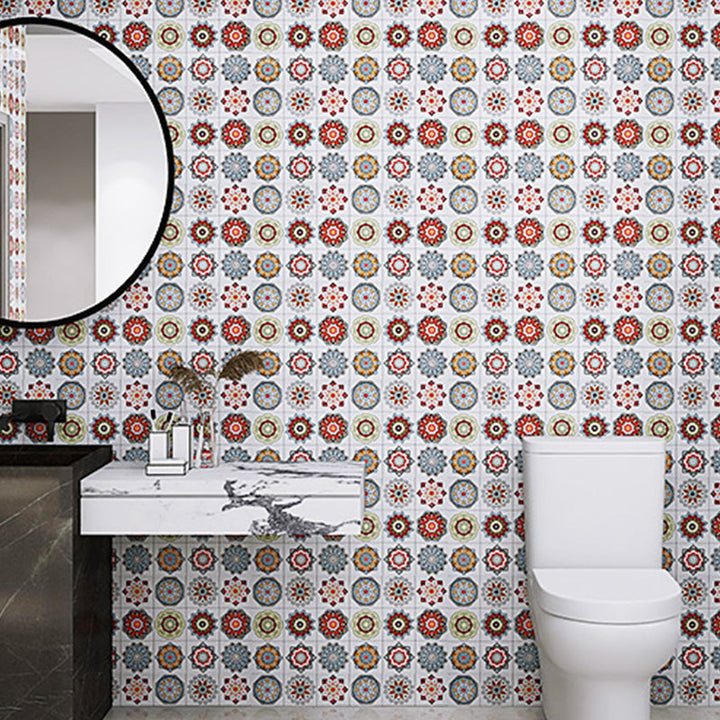 Lisslune | Square Mosaic Tile Peel and Stick Tile for Kitchen and Bathroom