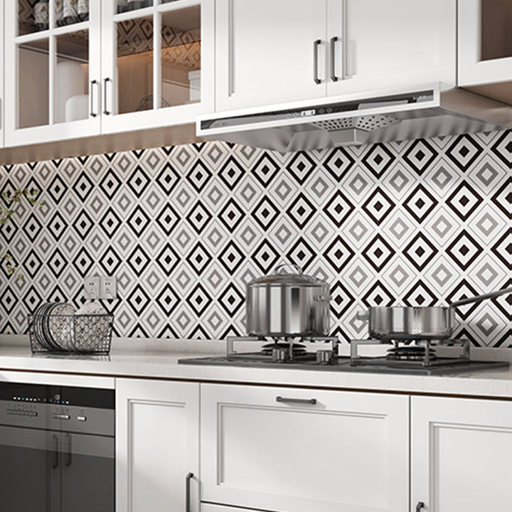 Lisslune | Square Mosaic Tile Peel and Stick Tile for Kitchen and Bathroom
