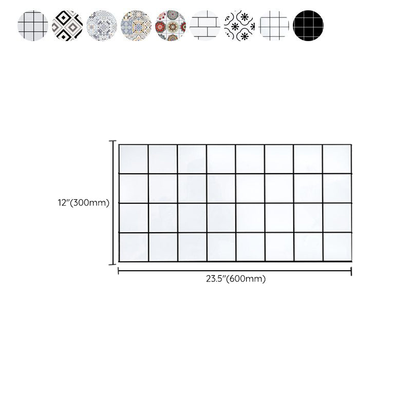 Lisslune | Square Mosaic Tile Peel and Stick Tile for Kitchen and Bathroom