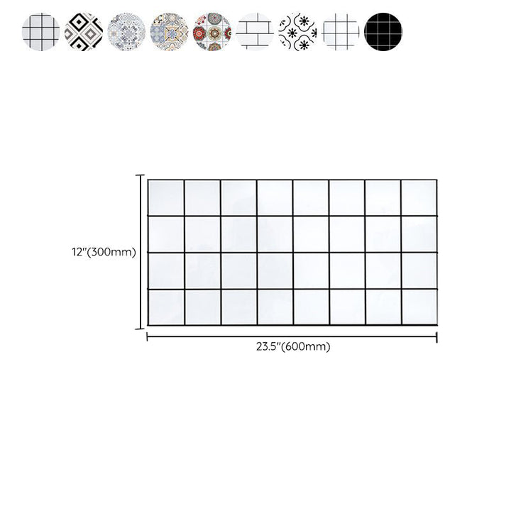 Lisslune | Square Mosaic Tile Peel and Stick Tile for Kitchen and Bathroom