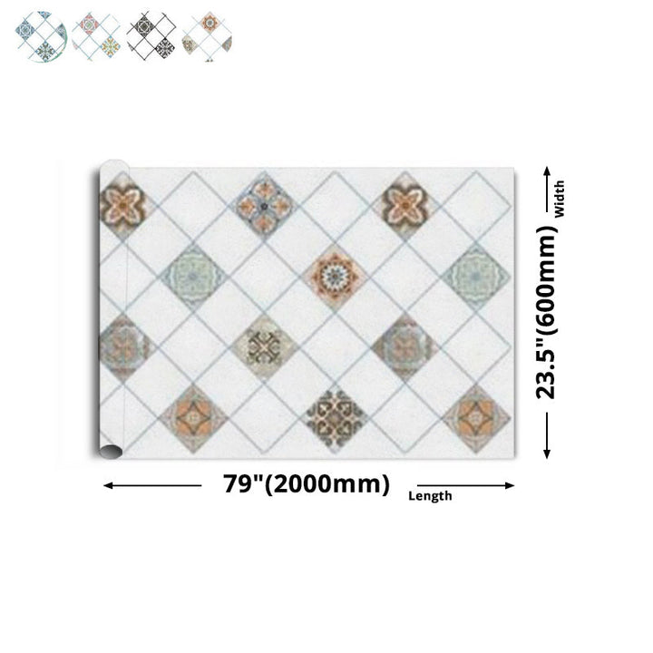 Lisslune | Rectangular Peel & Stick Tile PVC Single Tile for Kitchen and Bath