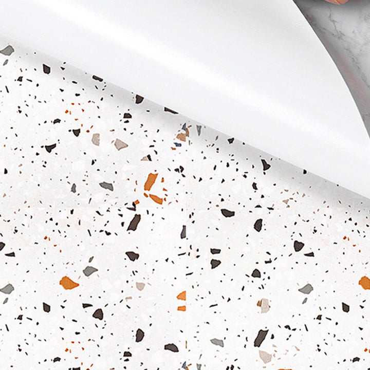 Lisslune | 23.6" Rectangular Single Tile PVC Peel and Stick Floor Tile for the Kitchen