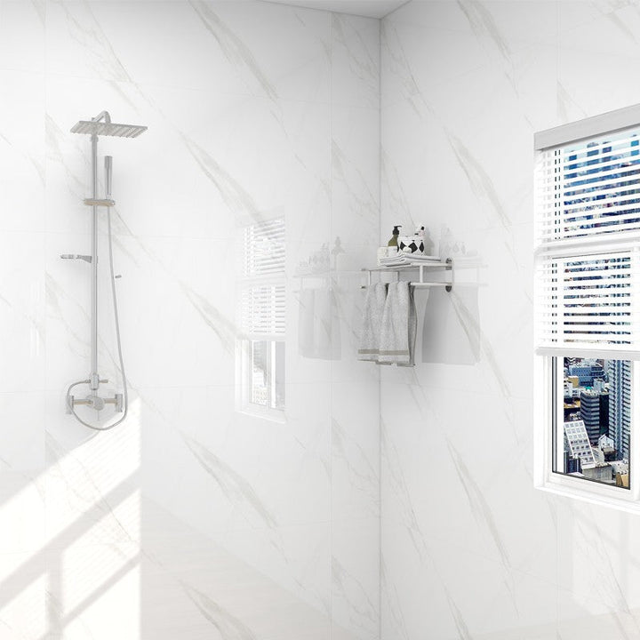 Lisslune | Rectangular PVC Field Tile 19.7" Peel and Stick Tile for Shower