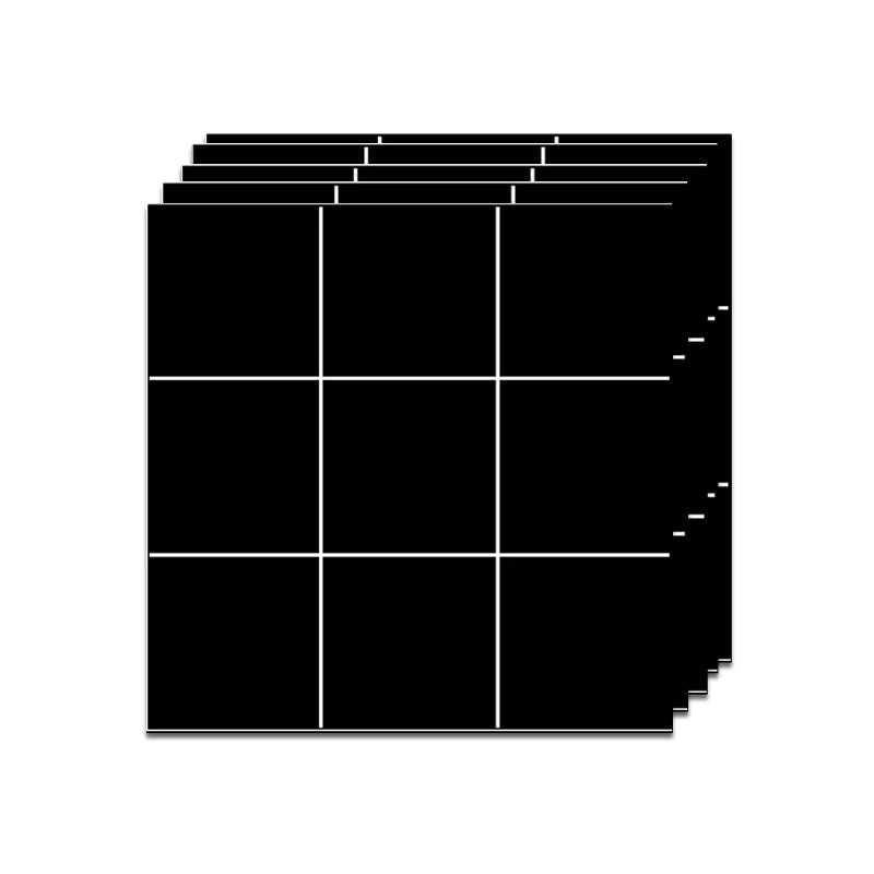 Lisslune | Modern Square Grid Single Plate Plastic Peel & Stick Field Tile