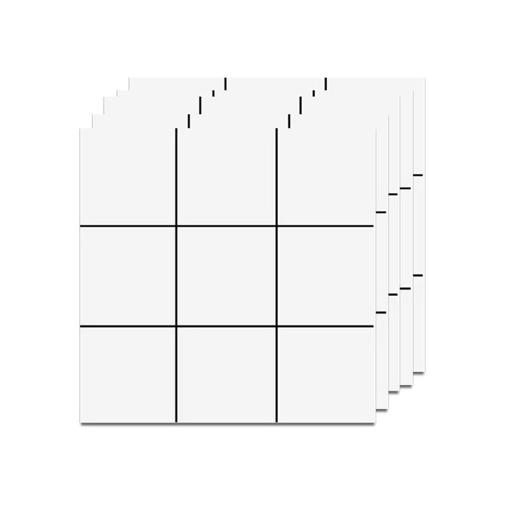 Lisslune | Modern Square Grid Single Plate Plastic Peel & Stick Field Tile