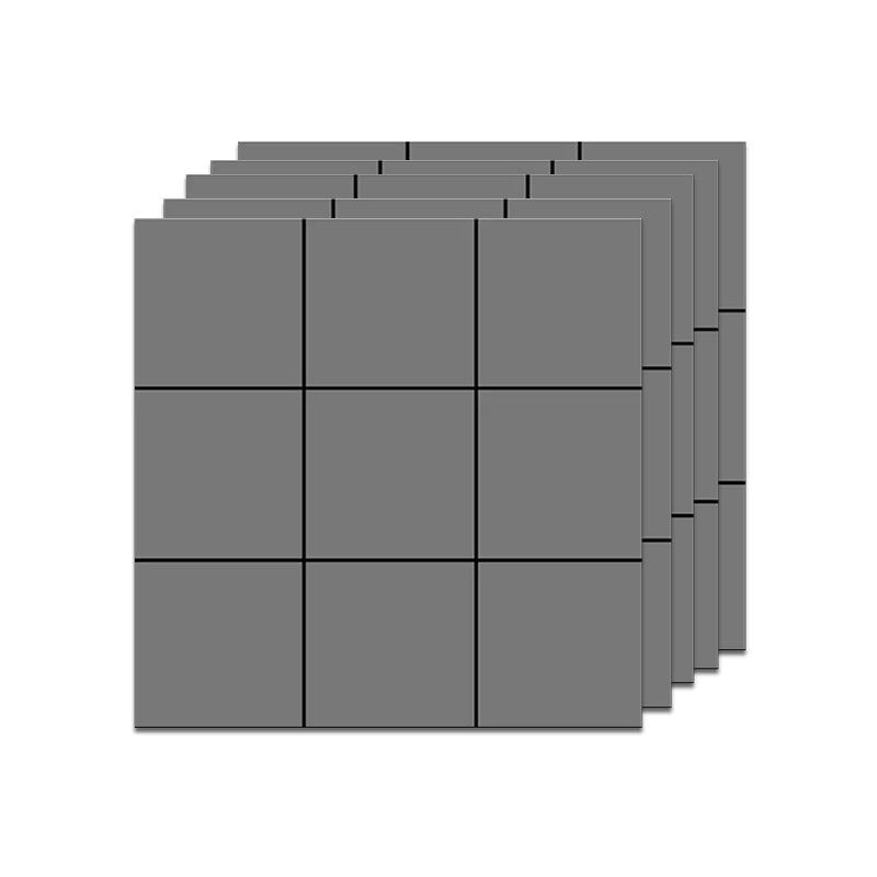 Lisslune | Modern Square Grid Single Plate Plastic Peel & Stick Field Tile