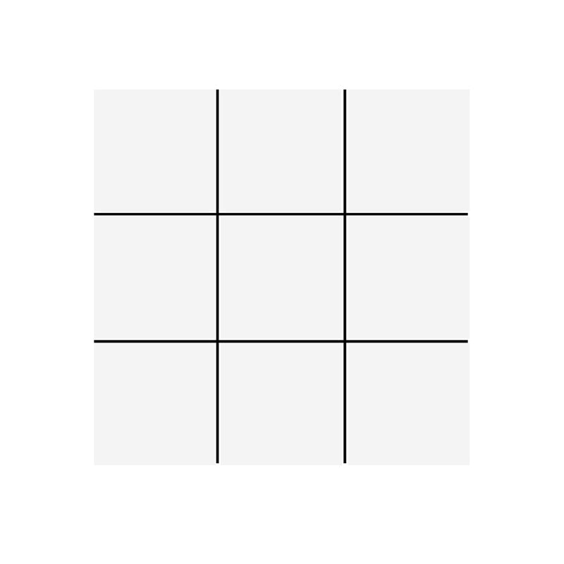Lisslune | Modern Square Grid Single Plate Plastic Peel & Stick Field Tile