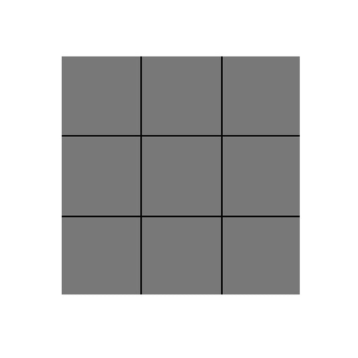 Lisslune | Modern Square Grid Single Plate Plastic Peel & Stick Field Tile