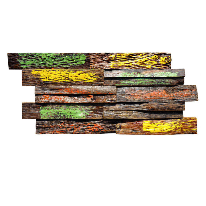 Lisslune | Solid Wood Wall Panel in Country House Style Commercial Living Space Wall Plate (1-Pack)