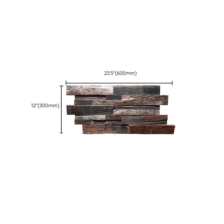 Lisslune | Solid Wood Wall Panel in Country House Style Commercial Living Space Wall Plate (1-Pack)