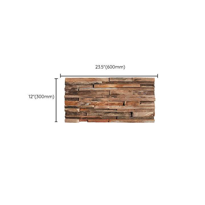 Lisslune | Solid Wood Wall Panel in Country House Style Commercial Living Space Wall Plate (1-Pack)
