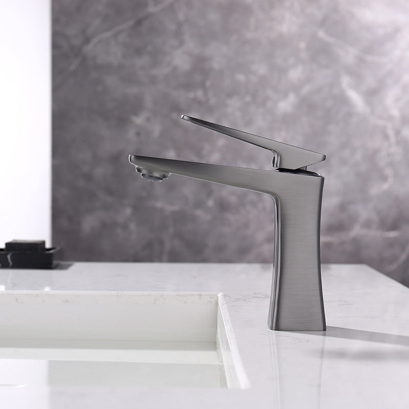 Lisslune | Glam Vessel Sink Faucet Brass Lever Handles with Drain Assembly Sink Faucet