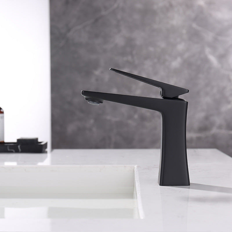 Lisslune | Glam Vessel Sink Faucet Brass Lever Handles with Drain Assembly Sink Faucet
