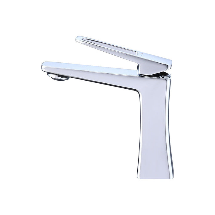 Lisslune | Glam Vessel Sink Faucet Brass Lever Handles with Drain Assembly Sink Faucet