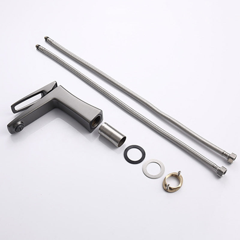 Lisslune | Glam Vessel Sink Faucet Brass Lever Handles with Drain Assembly Sink Faucet