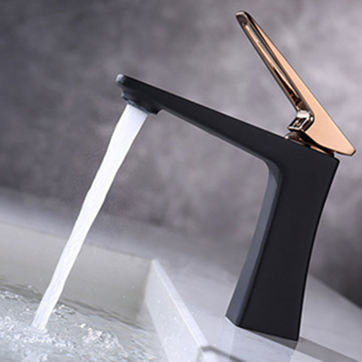 Lisslune | Glam Vessel Sink Faucet Brass Lever Handles with Drain Assembly Sink Faucet