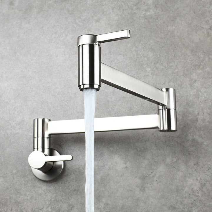 Lisslune | Beautiful Wall Mounted Brass Fixtures Stain Resistant Wall Mounted Bathroom Faucet