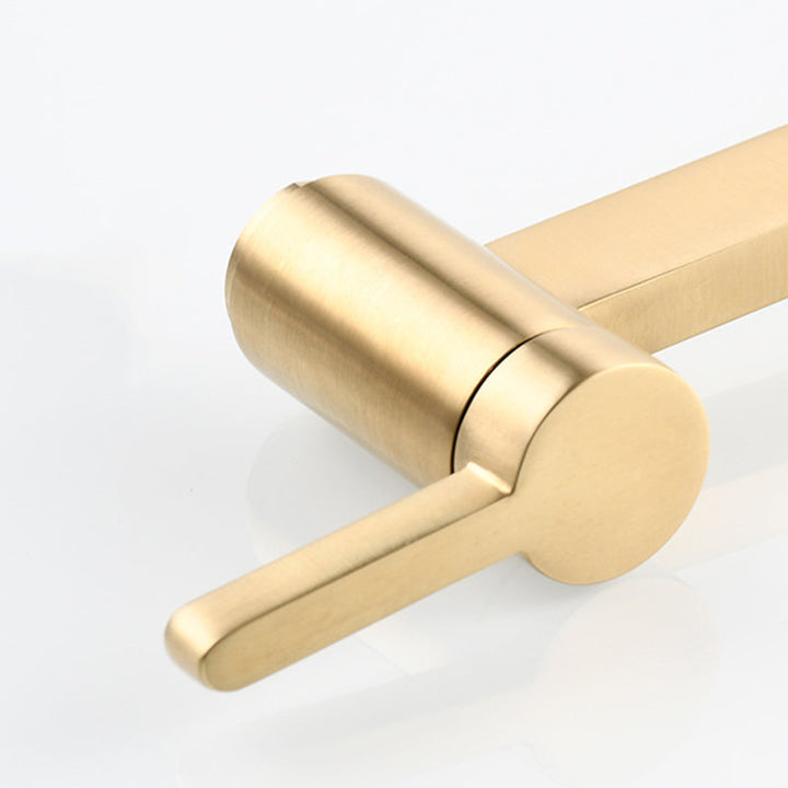 Lisslune | Beautiful Wall-Mounted Brass Fixtures Stain-Resistant Wall-Mounted Bathroom Faucet