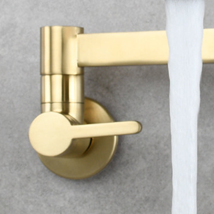 Lisslune | Beautiful Wall-Mounted Brass Fixtures Stain-Resistant Wall-Mounted Bathroom Faucet