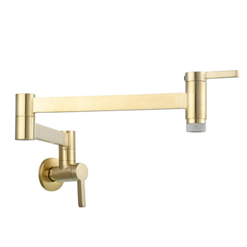 Lisslune | Beautiful Wall Mounted Brass Fixtures Stain Resistant Wall Mounted Bathroom Faucet