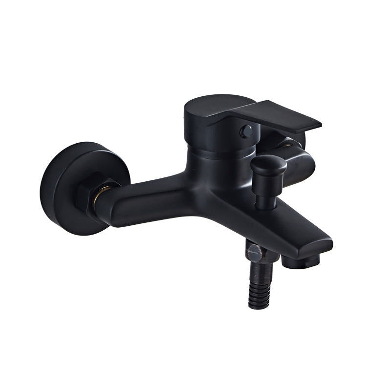 Lisslune | Modern Silver Faucet Copper with 1-Handle 2-Hole Bathroom Faucet