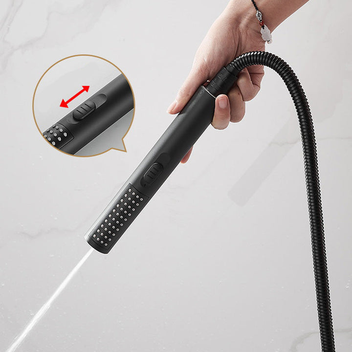 Lisslune | Modern Bath Rim Piece Single Handle Wall Mounted Bathtub Faucet with Hand Shower