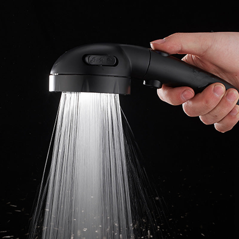 Lisslune | Contemporary Showerhead Round Handheld Showerhead Combination in Black