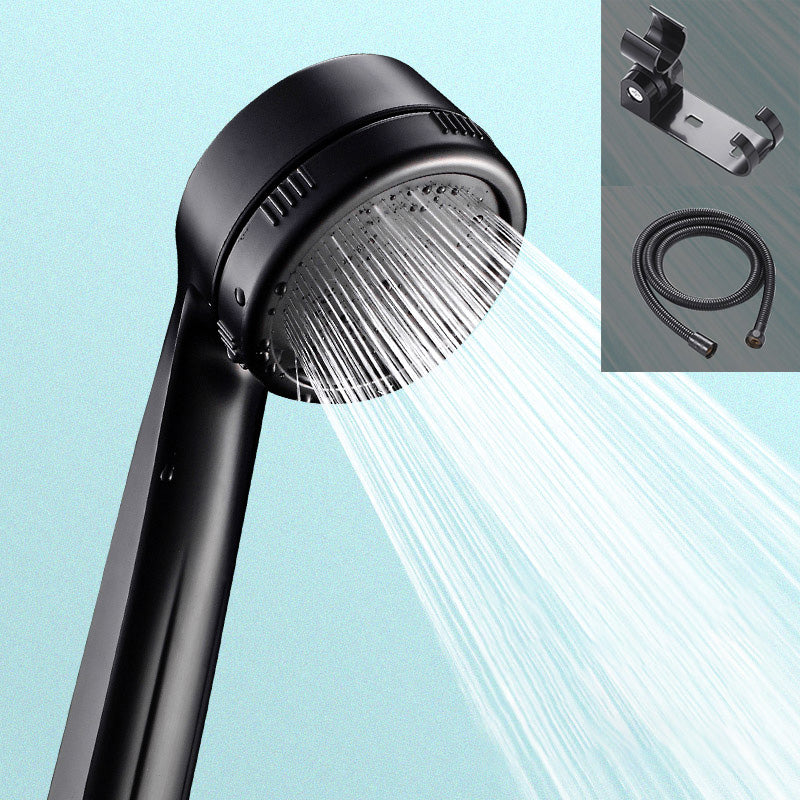 Lisslune | Contemporary Showerhead Round Handheld Showerhead Combination in Black