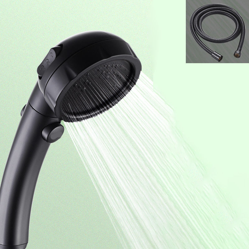 Lisslune | Contemporary Showerhead Round Handheld Showerhead Combination in Black