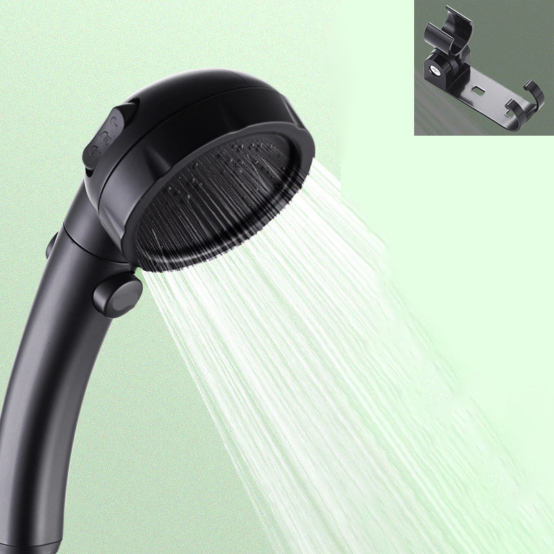 Lisslune | Contemporary Showerhead Round Handheld Showerhead Combination in Black