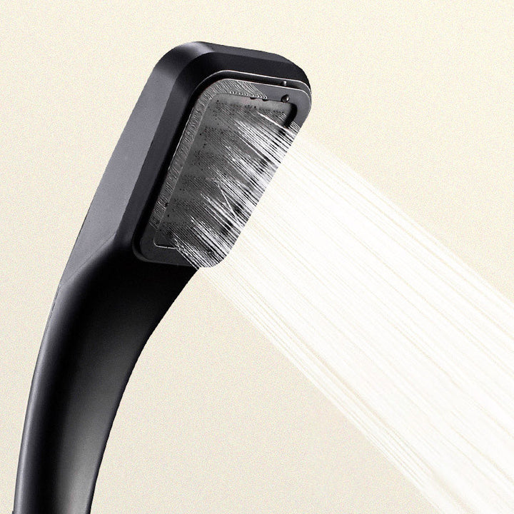 Lisslune | Contemporary Showerhead Round Handheld Showerhead Combination in Black