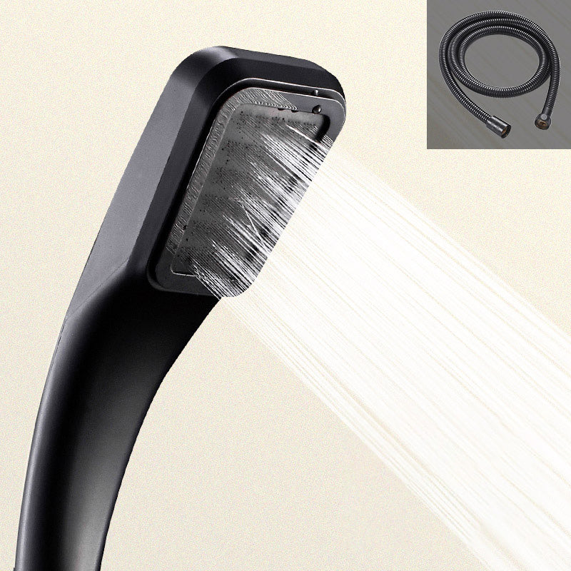 Lisslune | Contemporary Showerhead Round Handheld Showerhead Combination in Black