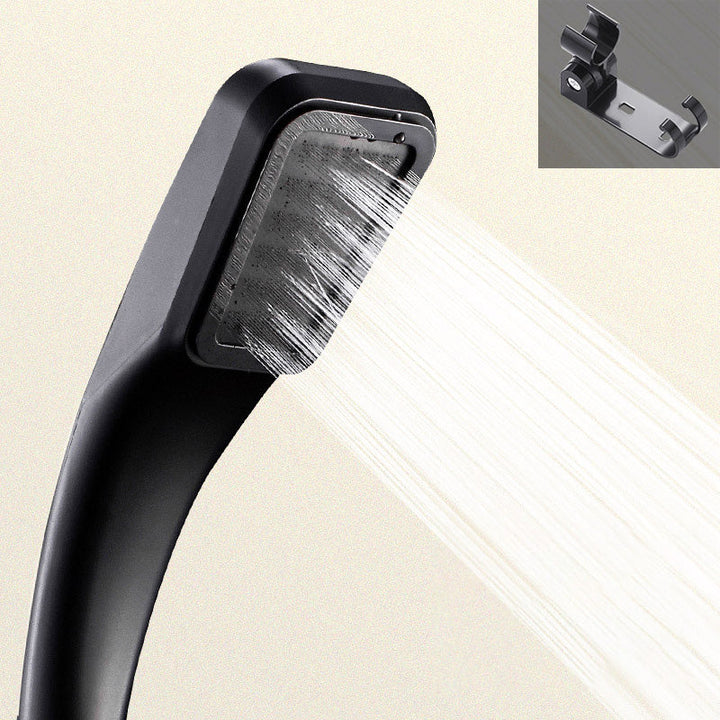 Lisslune | Contemporary Showerhead Round Handheld Showerhead Combination in Black