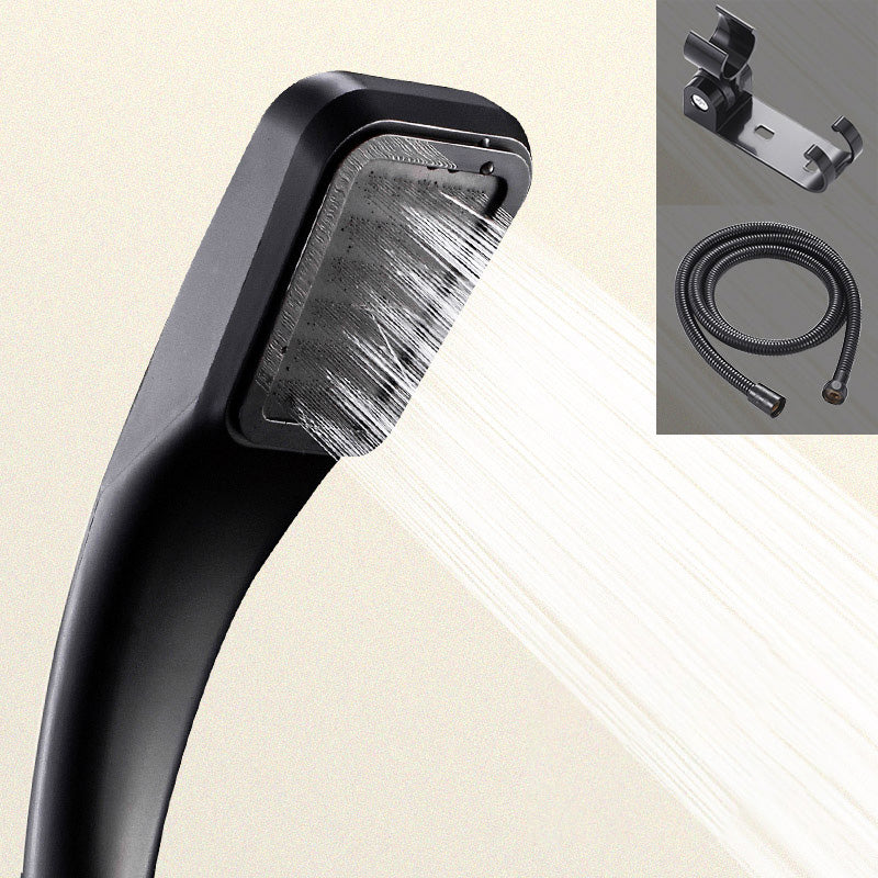 Lisslune | Contemporary Showerhead Round Handheld Showerhead Combination in Black